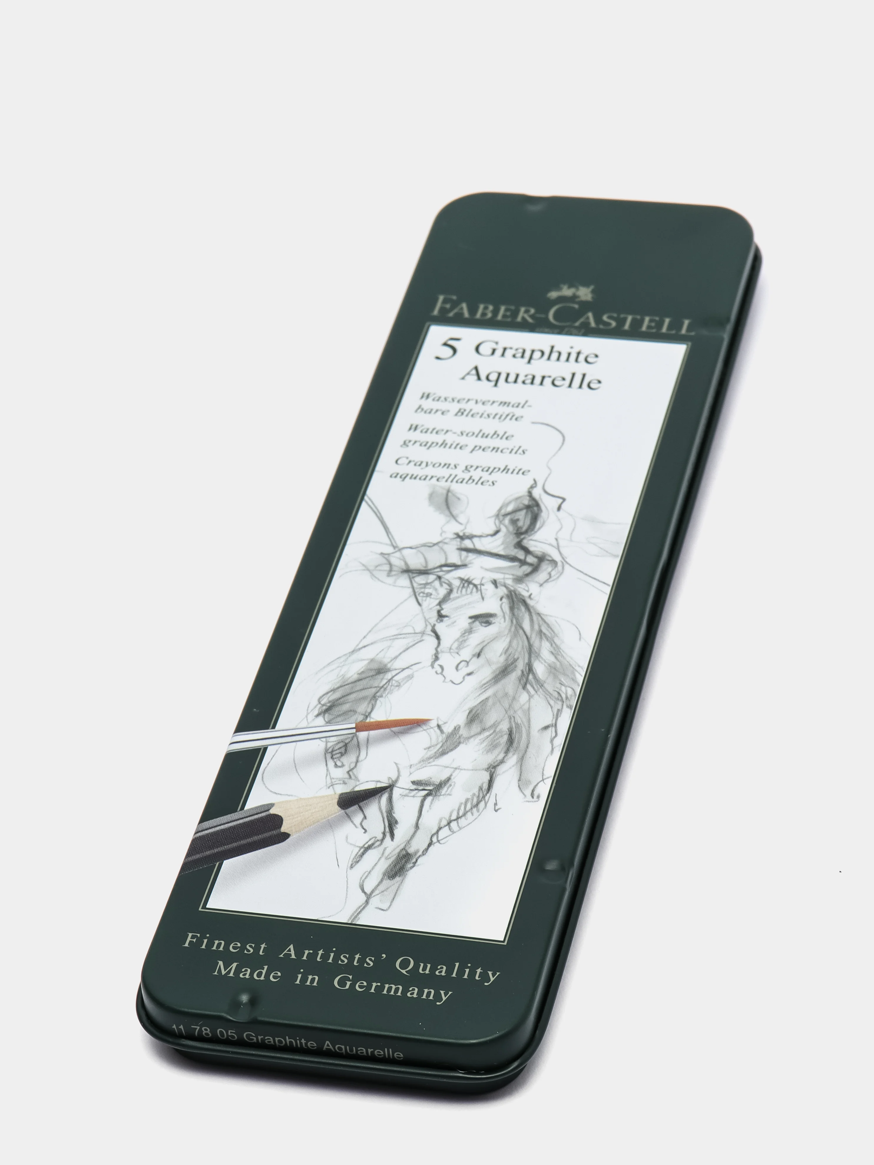 Набор карандашей чернографитных Faber-Castell "Graphite Aquarelle", HB-8B, 5 штук