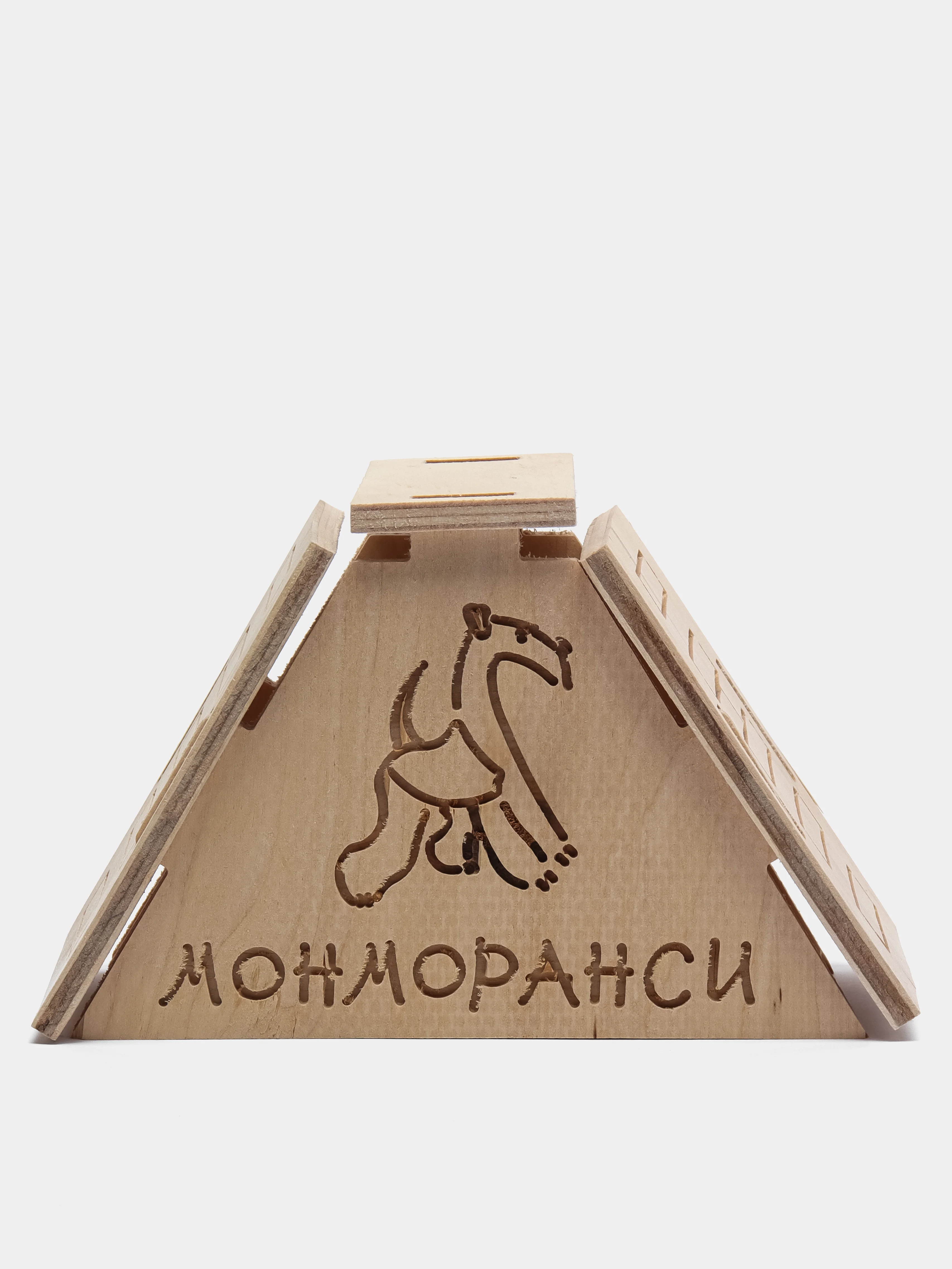 Деревянный домик для грызунов с лесенкой Монморанси