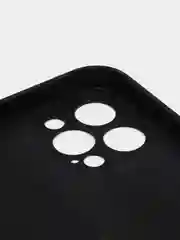 Черный чехол защитный для iPhone 12 / 12 Pro / 12 Pro Max, силиконовый, 1,5 мм