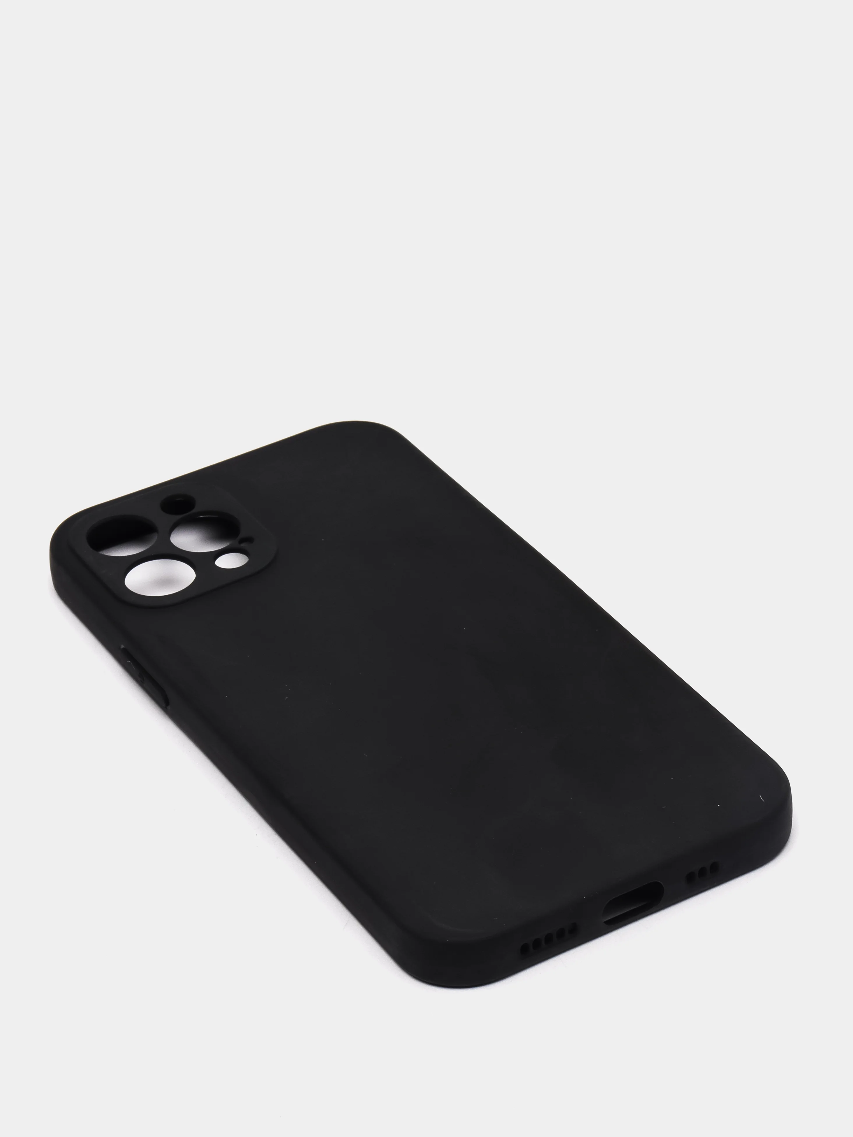 Черный чехол защитный для iPhone 12 / 12 Pro / 12 Pro Max, силиконовый, 1,5 мм