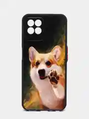 Рыжий чехол с рисунком на Realme 8i и Realme Narzo 50 4G (Реалми 8i и Реалми Нарзо 50 4G)