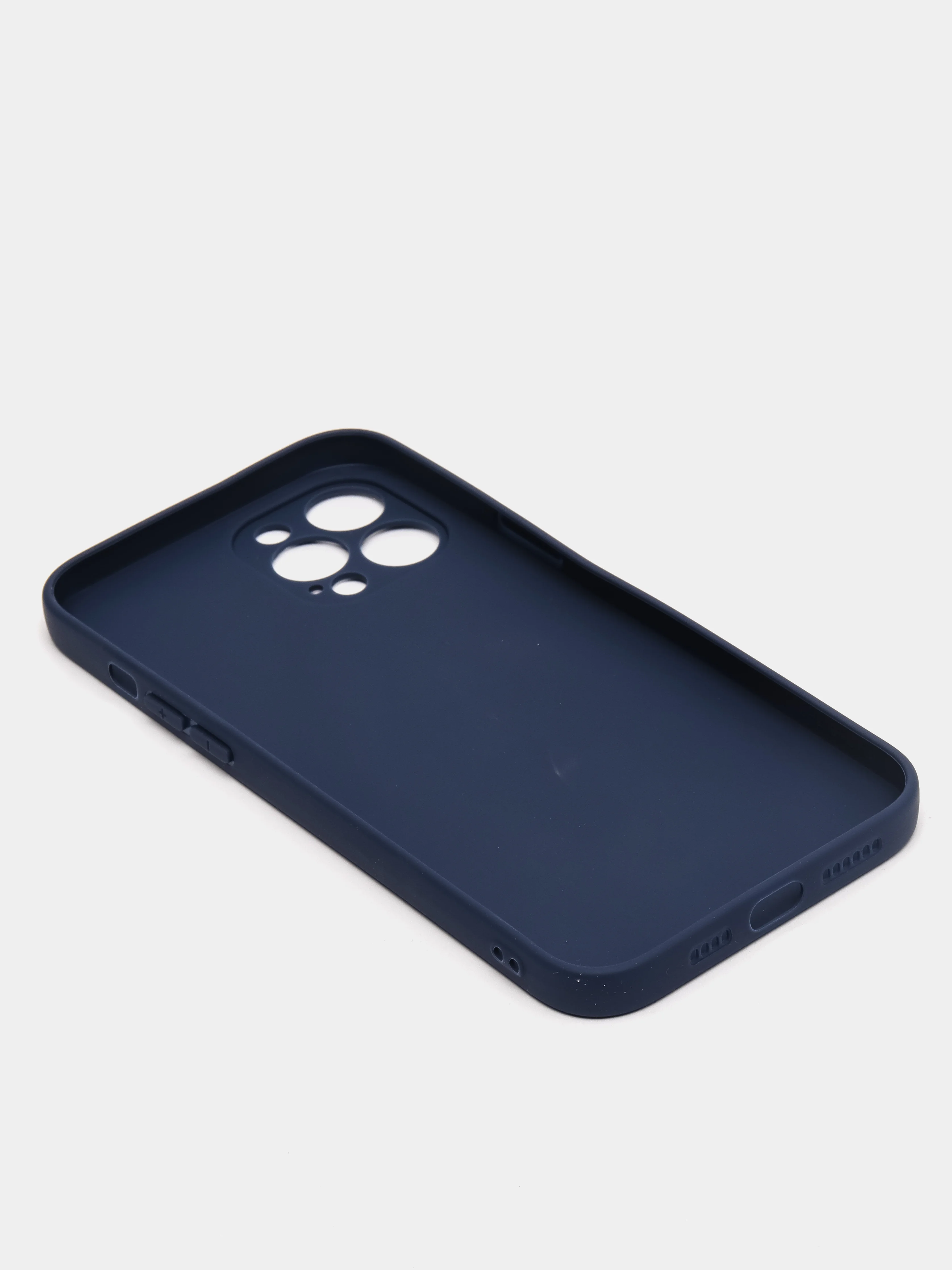 Темно-синий чехол защитный для iPhone 12 / 12 Pro / 12 Pro Max, силиконовый, 1,5 мм