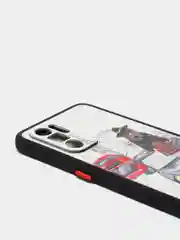 Белый чехол с ярким рисунком/принтом на Oppo Reno 6 4G (Reno6) Оппо Рено6