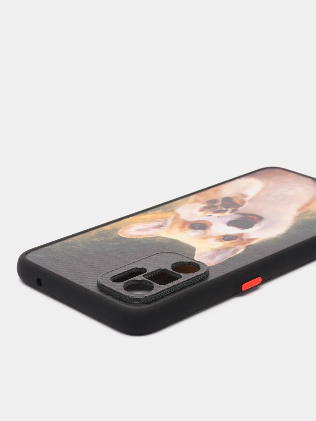 Рыжий чехол с ярким рисунком/принтом на Oppo Reno 6 4G (Reno6) Оппо Рено6
