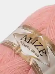 Кораллово-розовый пряжа Alize Angora Gold (Ализе Ангора Голд)