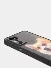 Рыжий чехол с ярким рисунком/принтом на Oppo A16 (Оппо А16)