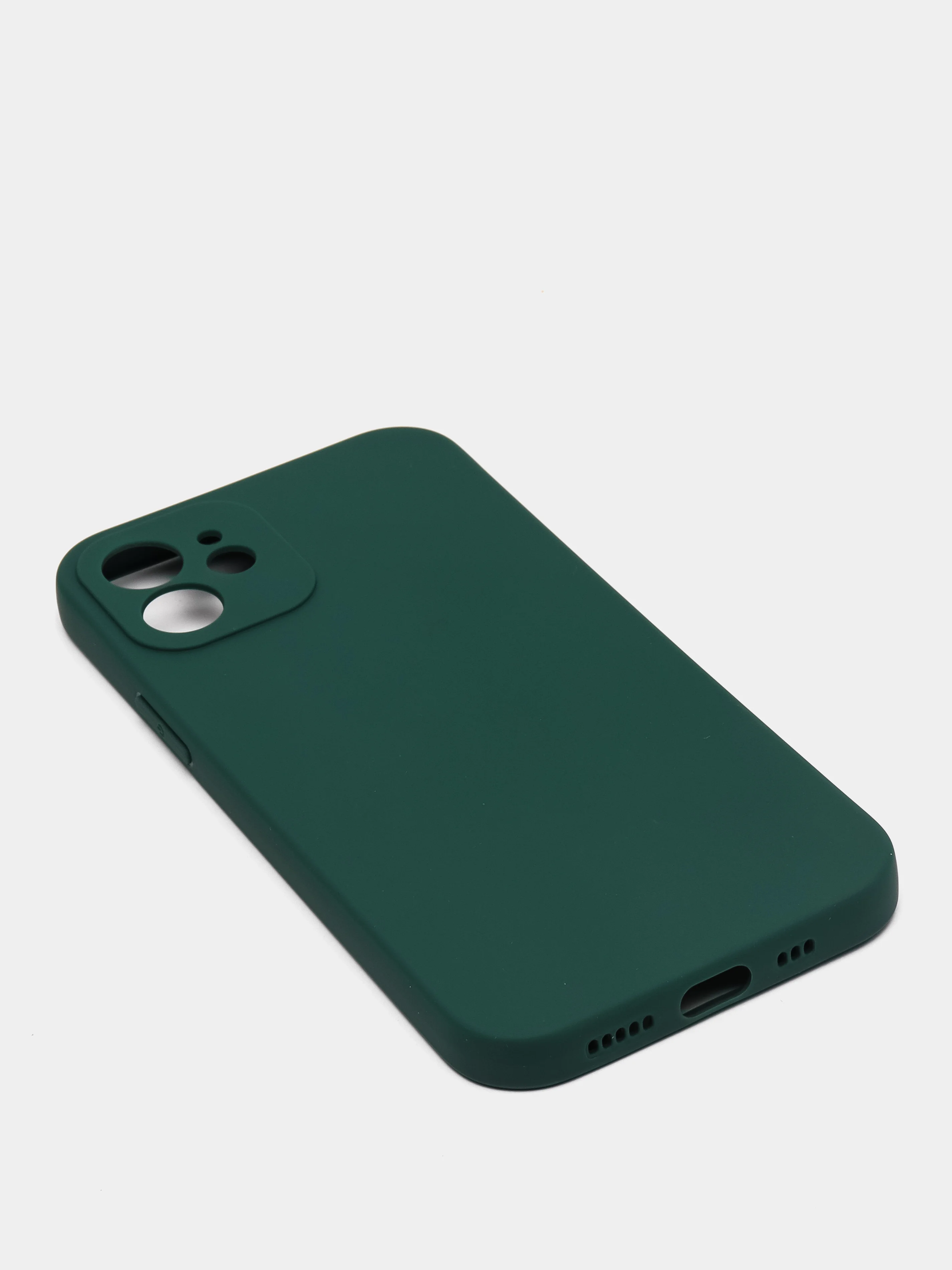 Тёмно-зелёный чехол защитный для iPhone 12 / 12 Pro / 12 Pro Max, силиконовый, 1,5 мм