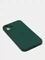 Тёмно-зелёный чехол защитный для iPhone 12 / 12 Pro / 12 Pro Max, силиконовый, 1,5 мм