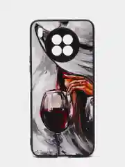 Бордовый чехол с ярким рисунком/принтом на Honor 50 Lite и Huawei Nova 8i, Хонор 50 Лайт и Нова 8i