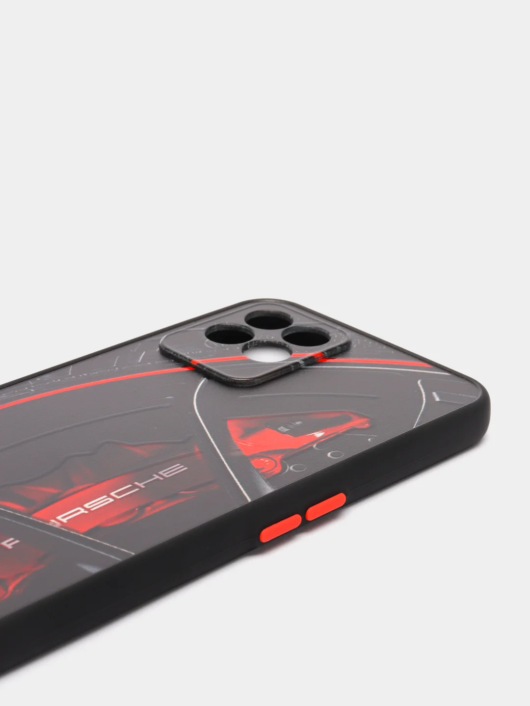 Красный чехол с рисунком на Realme 8i и Realme Narzo 50 4G (Реалми 8i и Реалми Нарзо 50 4G)