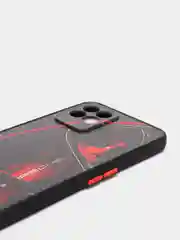 Красный чехол с рисунком на Realme 8i и Realme Narzo 50 4G (Реалми 8i и Реалми Нарзо 50 4G)