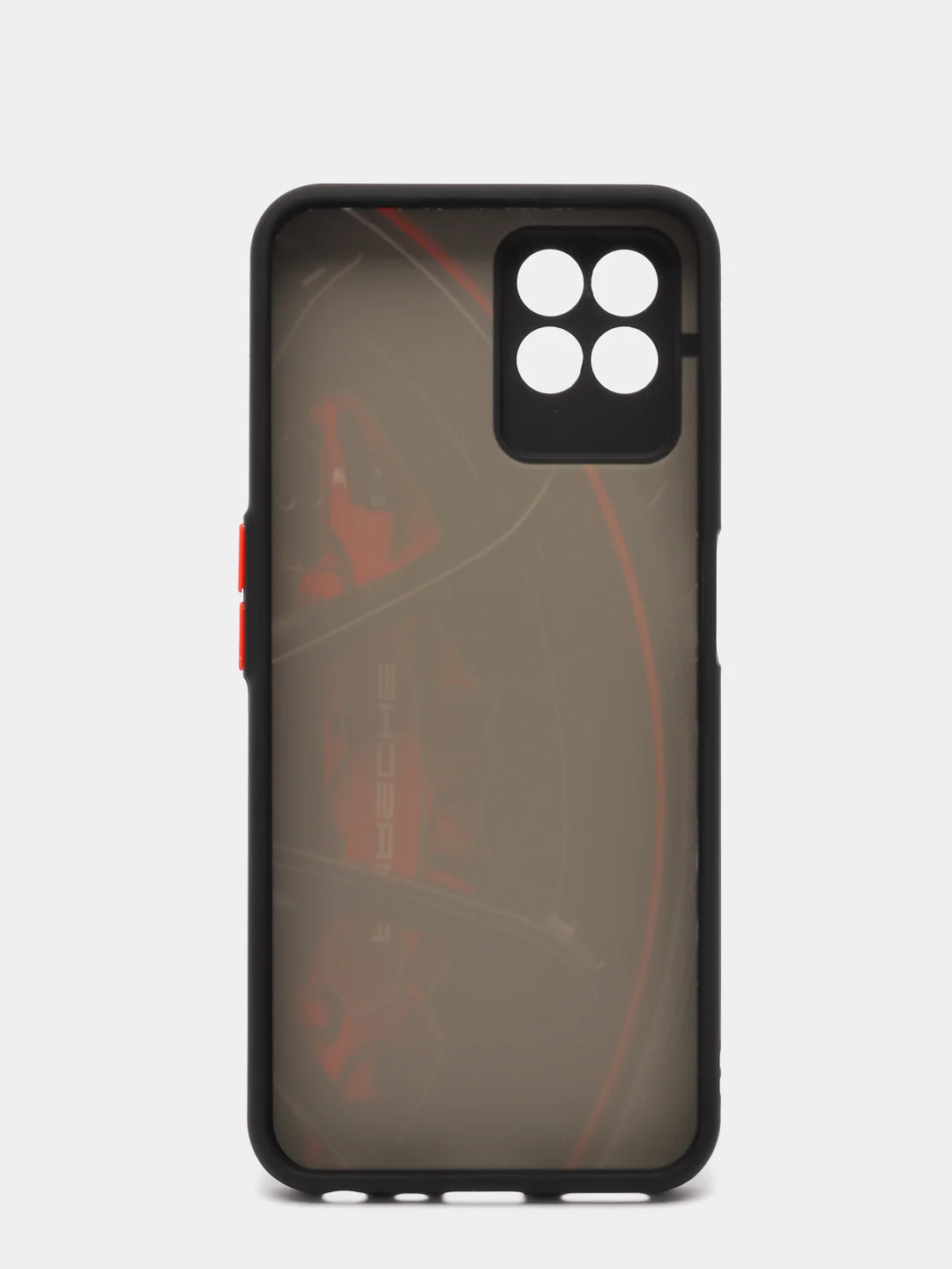 Красный чехол с рисунком на Realme 8i и Realme Narzo 50 4G (Реалми 8i и Реалми Нарзо 50 4G)