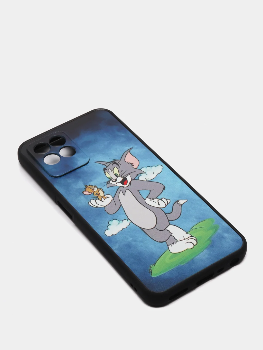 Синий чехол с рисунком на Realme 8i и Realme Narzo 50 4G (Реалми 8i и Реалми Нарзо 50 4G)