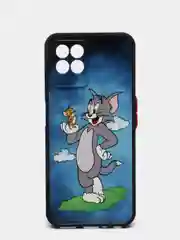 Синий чехол с рисунком на Realme 8i и Realme Narzo 50 4G (Реалми 8i и Реалми Нарзо 50 4G)