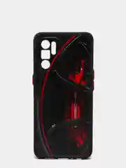 Красный чехол с ярким рисунком/принтом на Oppo Reno 6 4G (Reno6) Оппо Рено6