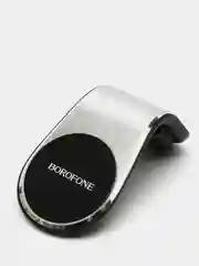 Серебряный автомобильный магнитный держатель для телефона  Borofone BH10