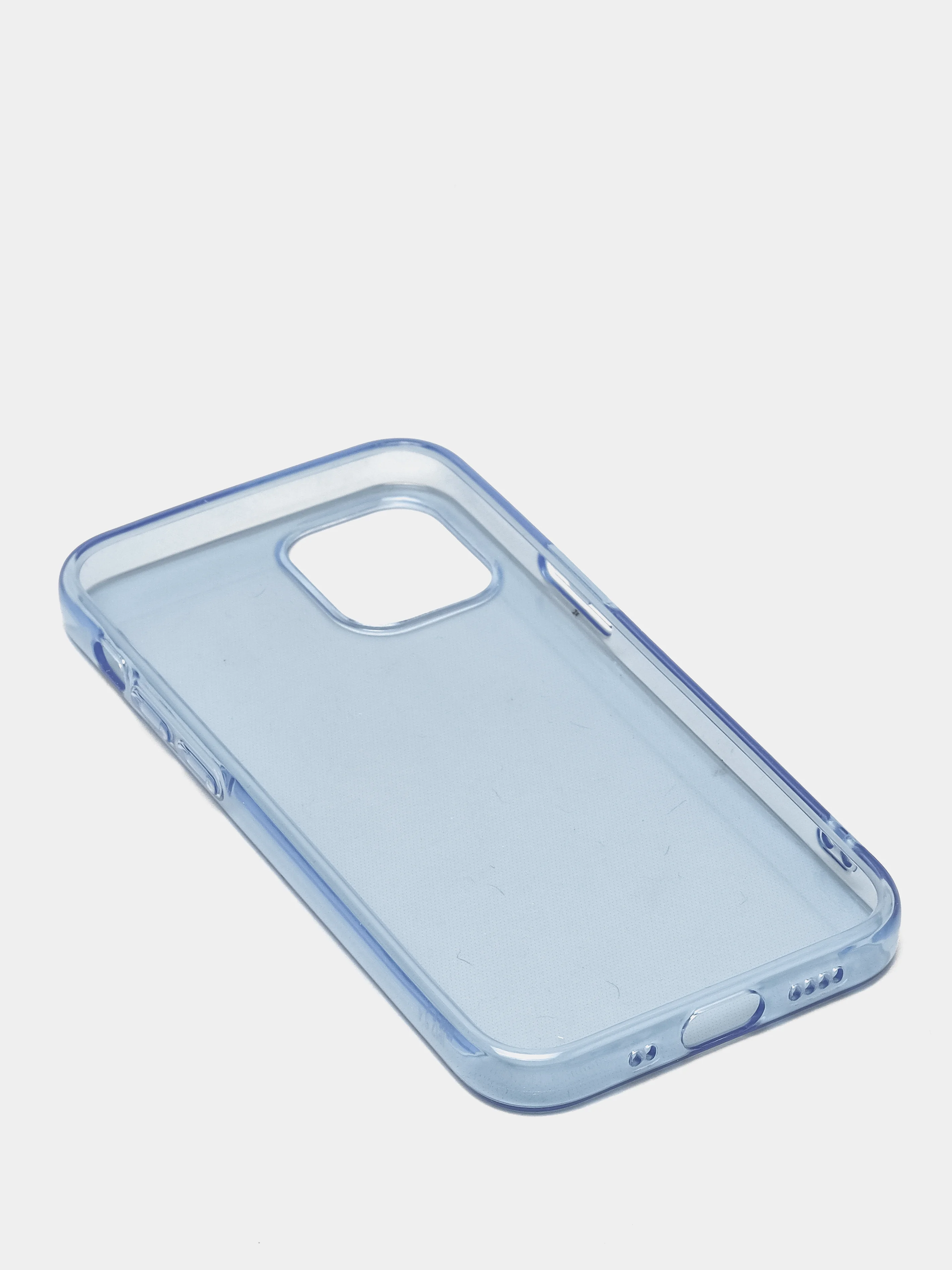 Голубой силиконовый чехол iPhone XR, 11, 11 Pro, 12 Mini, 12 Pro, 12 Pro Max, цветной