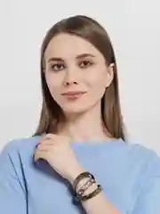 Браслет кожаный 3 оборота со стразами / Браслет женский / Браслет на руку