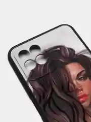 Коричневый чехол с рисунком на Realme 8i и Realme Narzo 50 4G (Реалми 8i и Реалми Нарзо 50 4G)