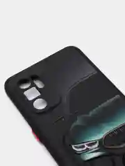 Зеленый чехол с ярким рисунком/принтом на Oppo Reno 6 4G (Reno6) Оппо Рено6