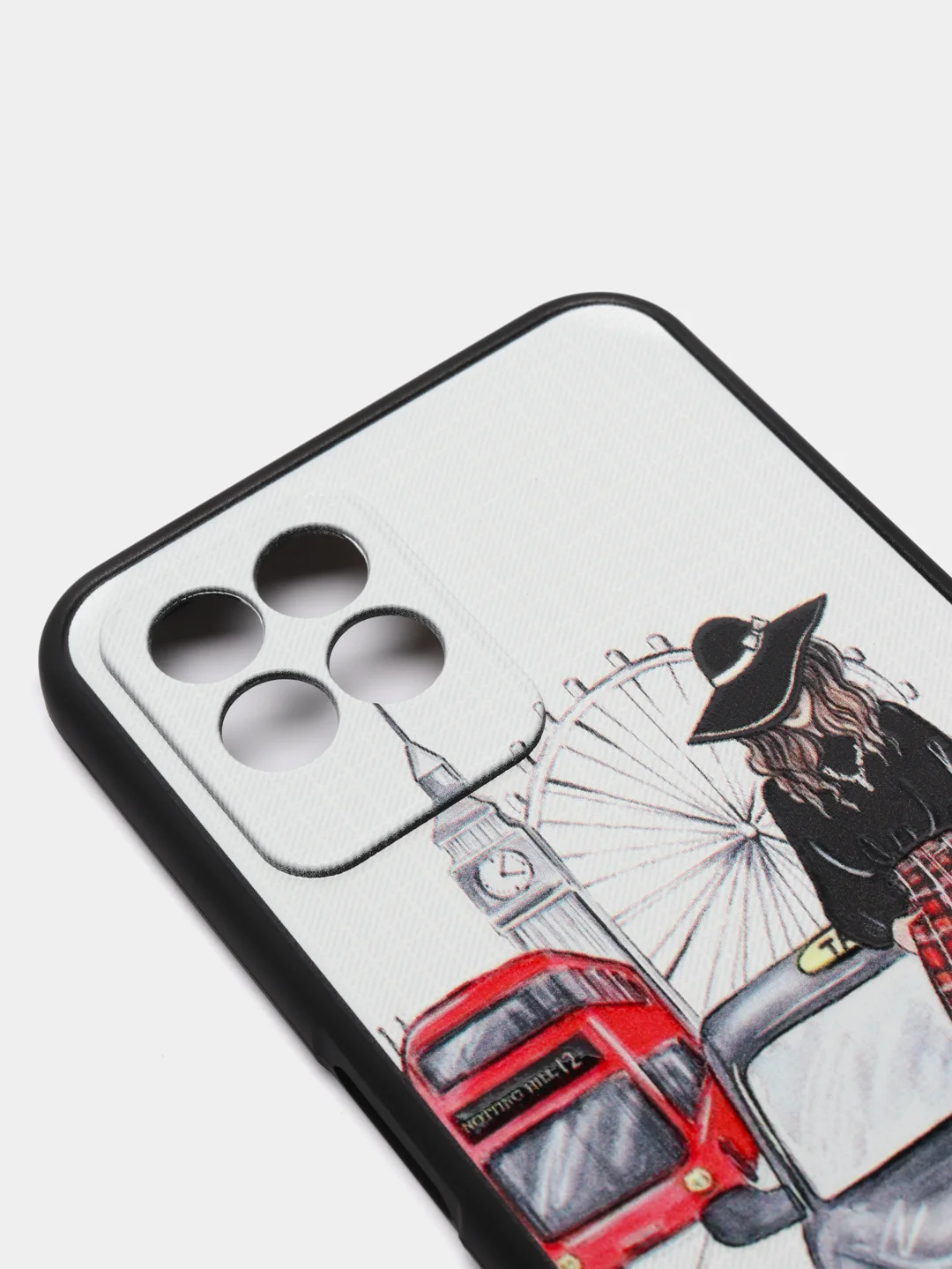 Белый чехол с рисунком на Realme 8i и Realme Narzo 50 4G (Реалми 8i и Реалми Нарзо 50 4G)