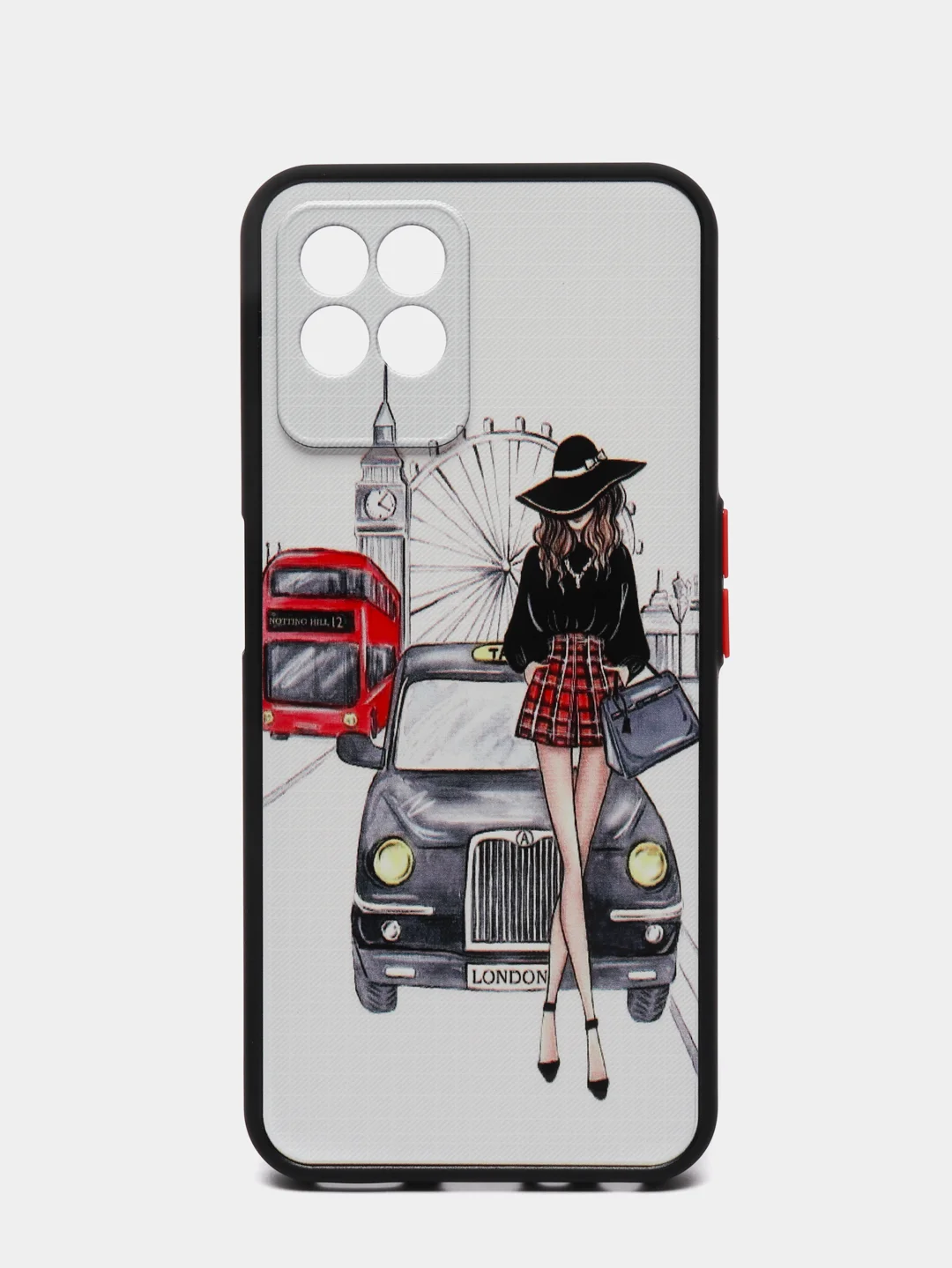 Белый чехол с рисунком на Realme 8i и Realme Narzo 50 4G (Реалми 8i и Реалми Нарзо 50 4G)