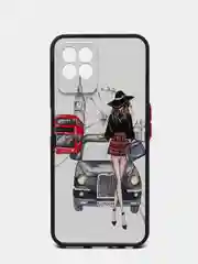 Белый чехол с рисунком на Realme 8i и Realme Narzo 50 4G (Реалми 8i и Реалми Нарзо 50 4G)