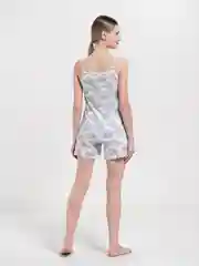 Белый пижама женская с шортами