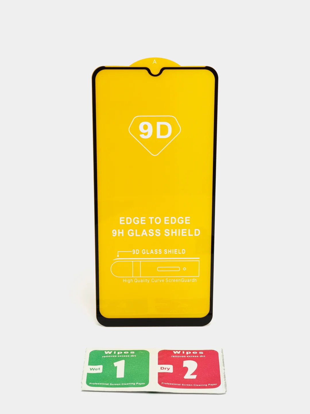 Защитное стекло "SC" 5D Full Glue для realme C21Y (цвет=черный)