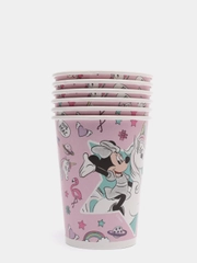 Minnie Mouse, набор бумажных стаканов, розовый - 3, 6 шт*250 мл