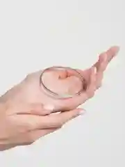 Серебряный браслет с блестками