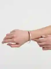 Серебряный браслет с блестками