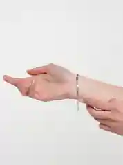 Браслет под серебро, 20 см