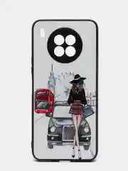 Белый чехол с ярким рисунком/принтом на Honor 50 Lite и Huawei Nova 8i, Хонор 50 Лайт и Нова 8i
