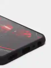 Красный чехол с ярким рисунком/принтом на Oppo A16 (Оппо А16)