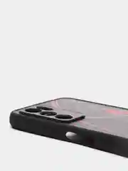 Красный чехол с ярким рисунком/принтом на Oppo A16 (Оппо А16)
