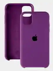 Аметистовый чехол для iPhone 11 силиконовый, с логотипом