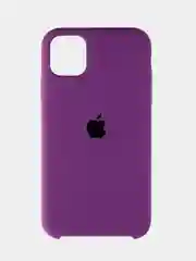 Аметистовый чехол для iPhone 11 силиконовый, с логотипом