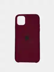 Багровый чехол для iPhone 11 силиконовый, с логотипом