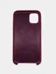 Багровый чехол для iPhone 11 силиконовый, с логотипом