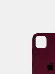 Багровый чехол для iPhone 11 силиконовый, с логотипом