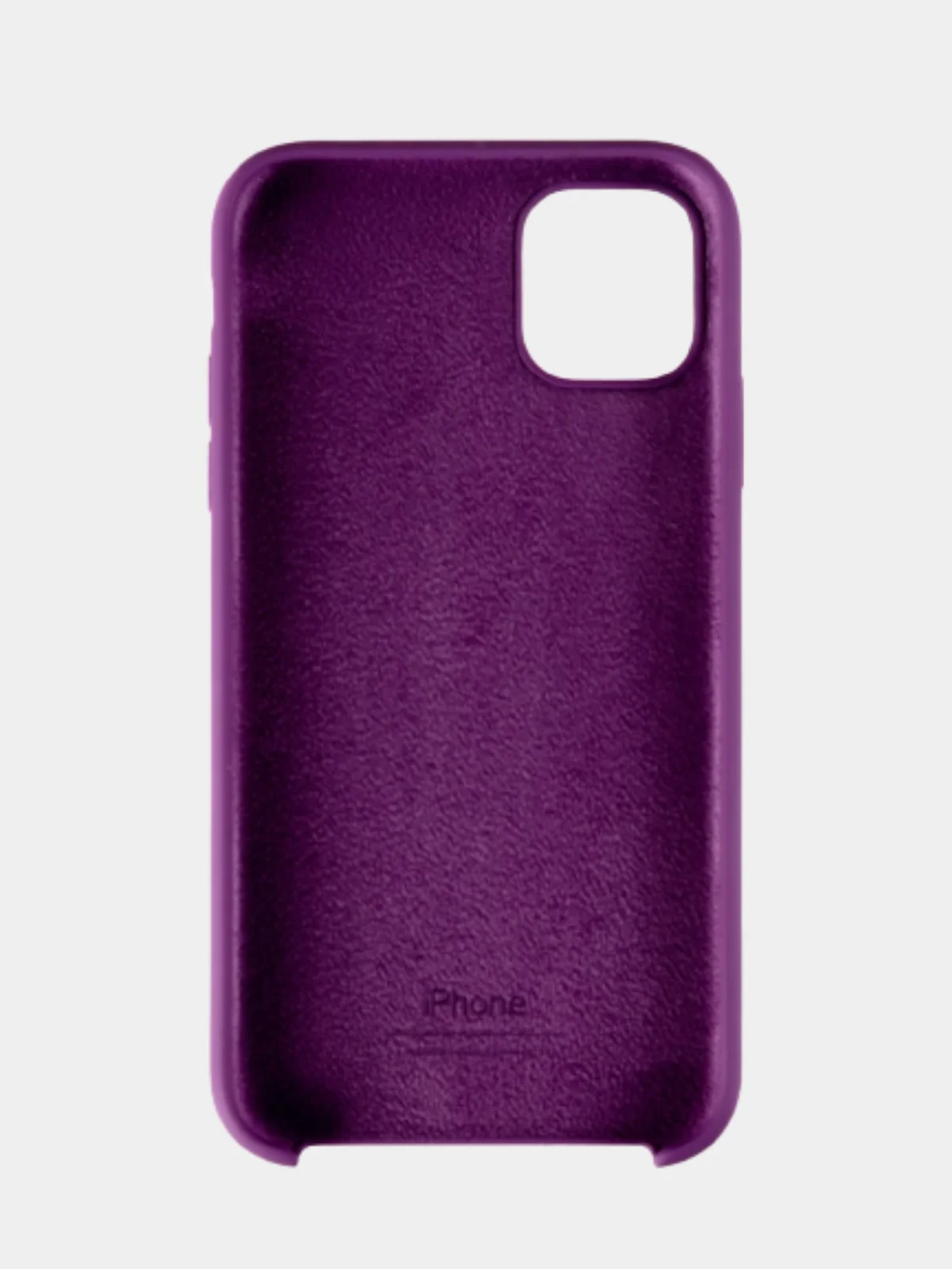 Аметистовый чехол для iPhone 11 силиконовый, с логотипом