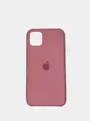Розовый чехол для iPhone 11 силиконовый, с логотипом