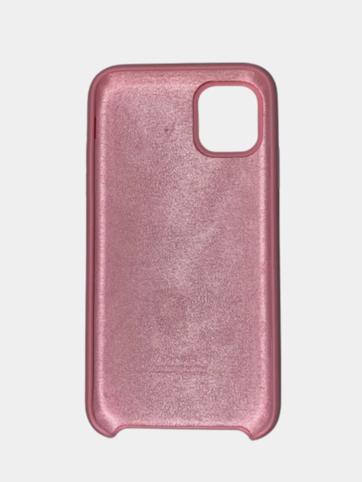 Розовый чехол для iPhone 11 силиконовый, с логотипом