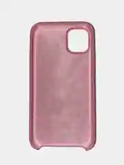 Розовый чехол для iPhone 11 силиконовый, с логотипом