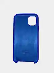 Синий чехол для iPhone 11 силиконовый, с логотипом