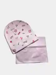 Конфетный комплект: шапка и снуд для девочек