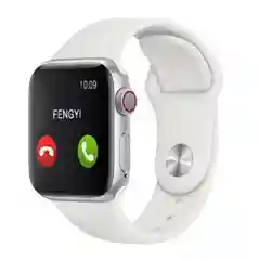 Белый умные фитнес-часы Smart Watch T500 с активным колесиком