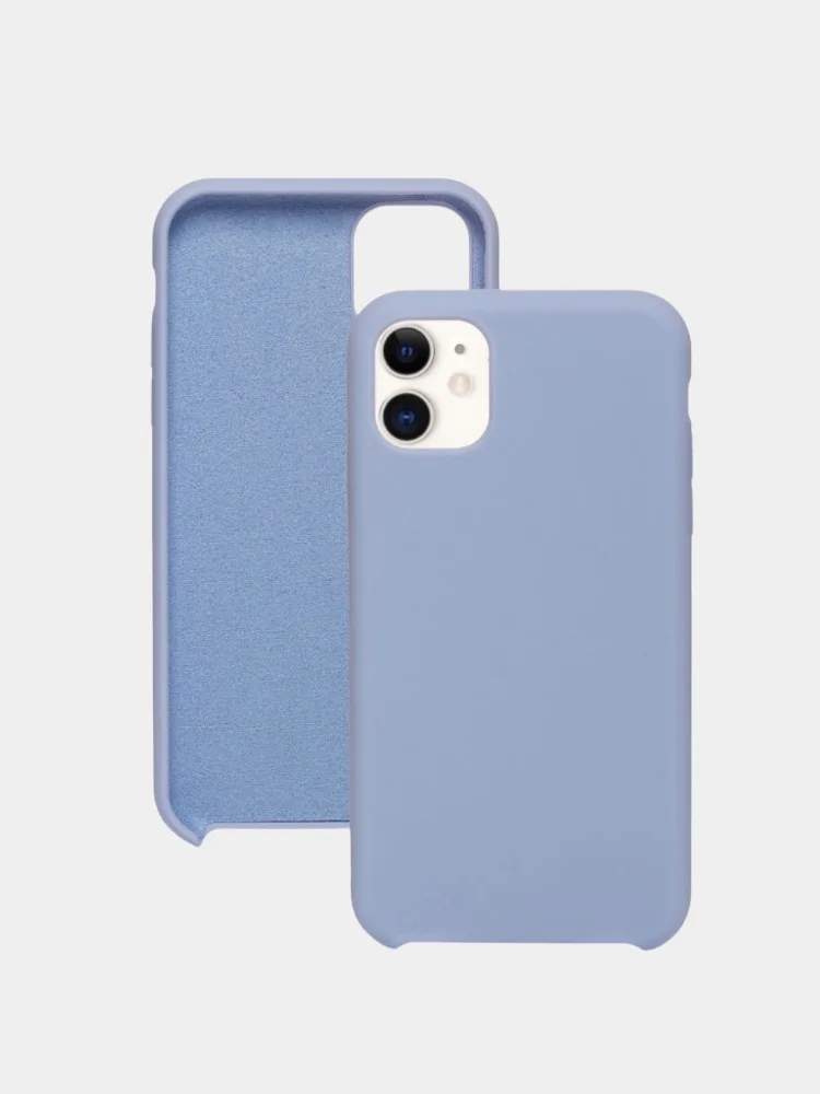 Светло-синий чехол на iPhone 7 Plus, 8 Plus, X, XS, XR, 11, 11 Pro Max, 12 Pro, Pro Max