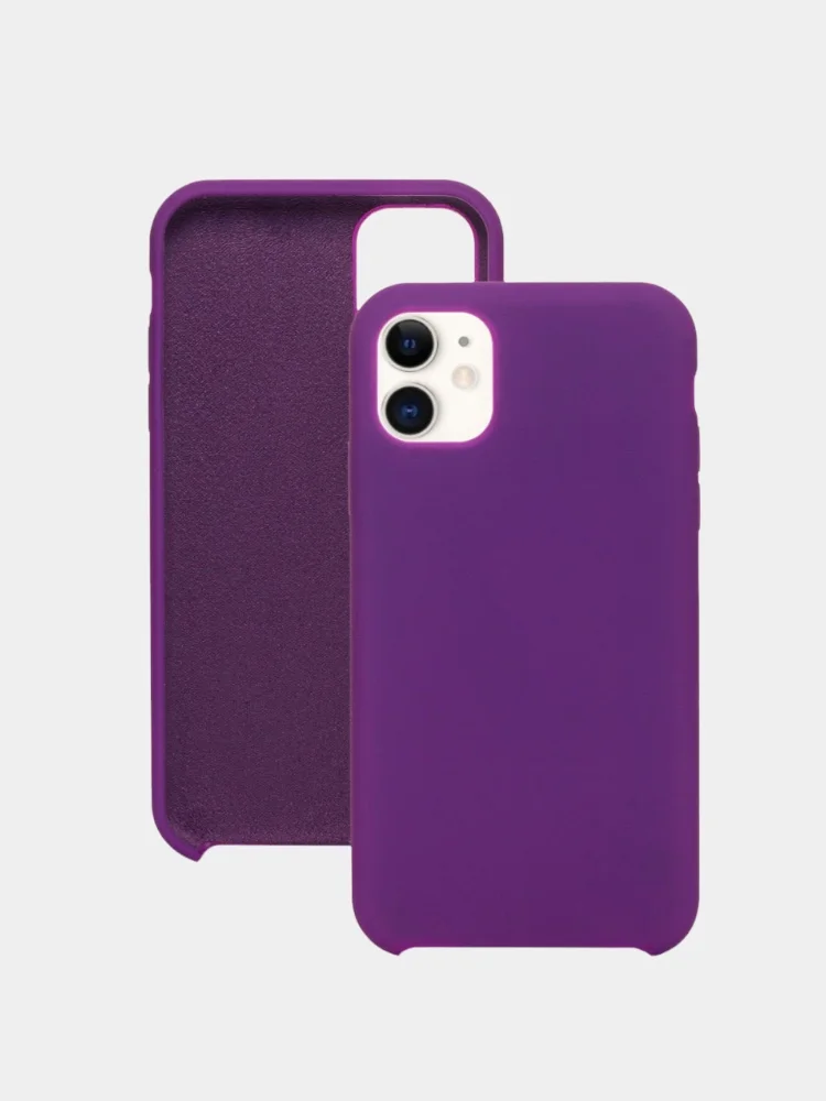 Фиолетовый чехол на iPhone 7 Plus, 8 Plus, X, XS, XR, 11, 11 Pro Max, 12 Pro, Pro Max
